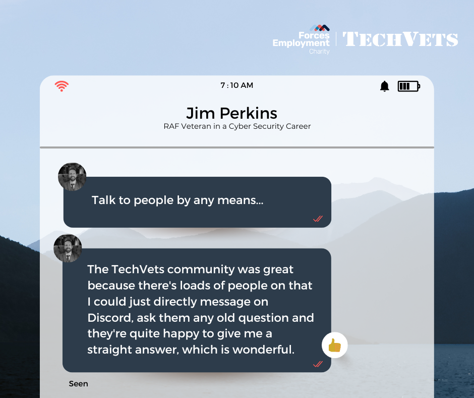 The CAPSLOCK programme has jumpstarted Jim’s IT career after military service.